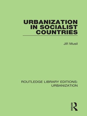 cover image of Urbanization in Socialist Countries